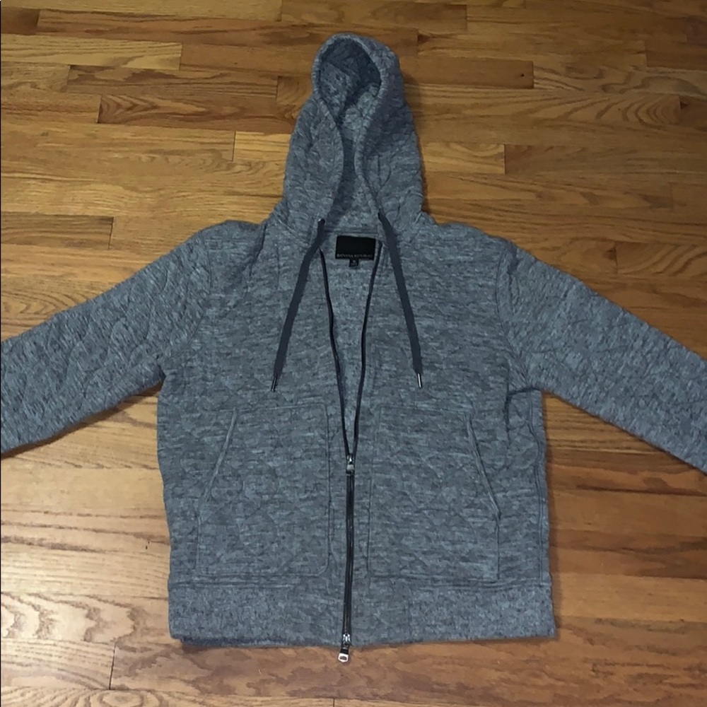 Banana Republic patterned zip up hoodie